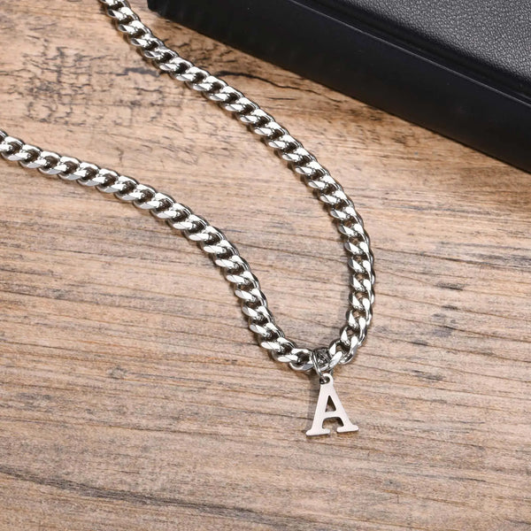 Stylish Initials Cuban Necklace